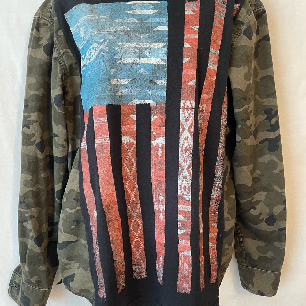 Camo American Top - 4th of July